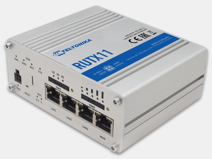 RUTX11 (LTE-маршрутизатор) от Teltonika купить в ЕвроМобайл