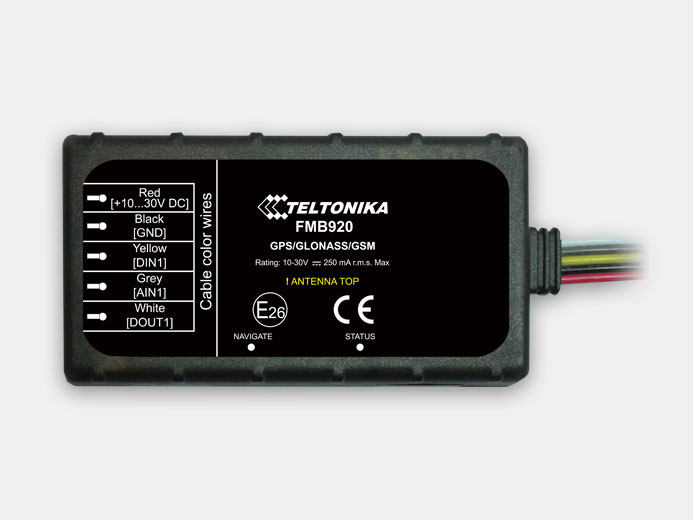 FMB920 (ГЛОНАСС/GSM/Bluetooth-трекер, внутренние антенны, аккумулятор) от Teltonika купить в ЕвроМобайл