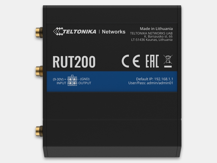 RUT200 (4G/LTE Wi-Fi роутер) от Teltonika технические характеристики