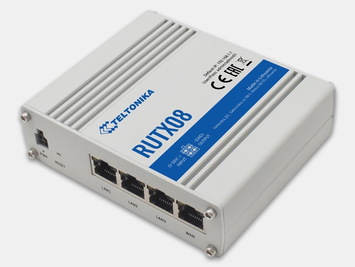RUTX08 (маршрутизатор Ethernet-Ethernet) от Teltonika купить в ЕвроМобайл
