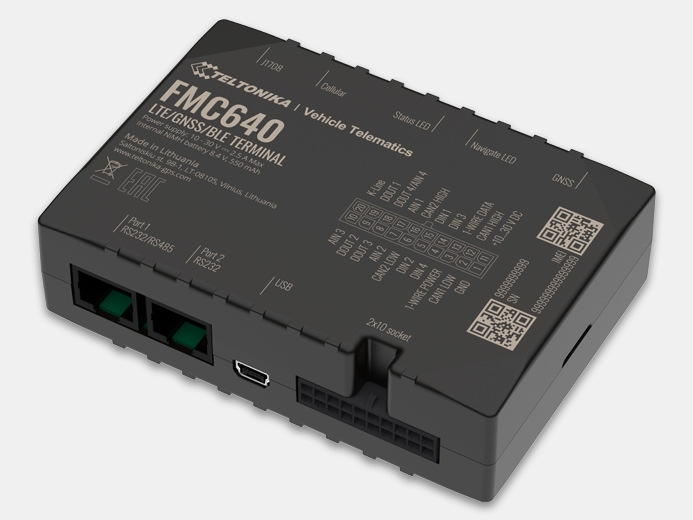 FMC640 (LTE-трекер) от Teltonika купить в ЕвроМобайл