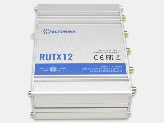 RUTX12 (LTE-маршрутизатор) от Teltonika технические характеристики