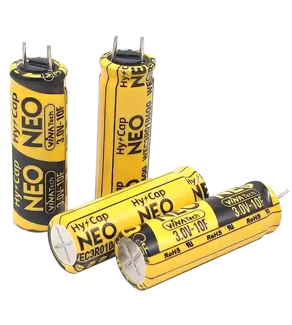 WEC3R0106QA, ионистор, VINATECH, 3.0 В, 10 Ф, 10x25 мм с радиальными выводами от VINATech купить в ЕвроМобайл