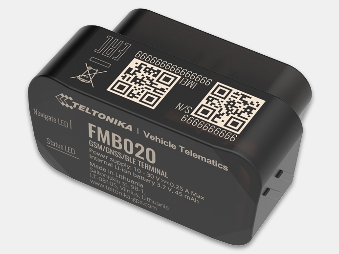 FMB020 (ГНСС/GSM/Bluetooth/OBDII-трекер) от Teltonika купить в ЕвроМобайл