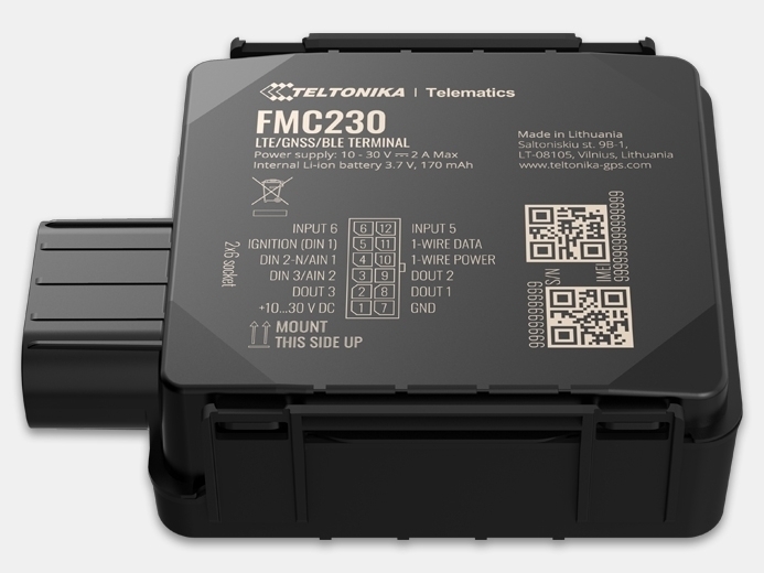 FMC230 (ГЛОНАСС/GPS/LTE-трекер) от Teltonika описание