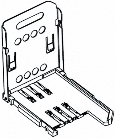 SIM держатель Molex 47023-0001 от Molex купить в ЕвроМобайл