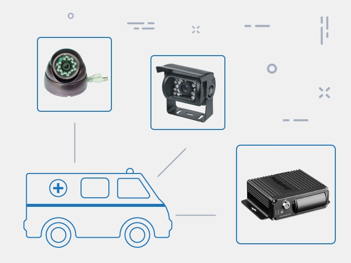 Видеонаблюдение для машин скорой помощи от Teswell купить в ЕвроМобайл