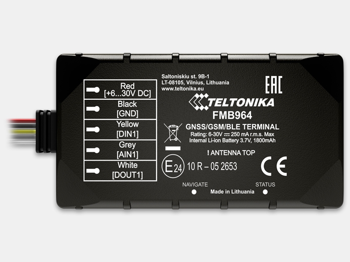 ГЛОНАСС/GPS трекер FMB964 от Teltonika купить в ЕвроМобайл