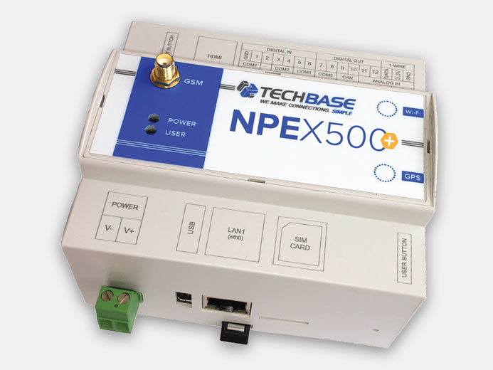 Промышленный компьютер NPEX500+ от TechBase купить в ЕвроМобайл