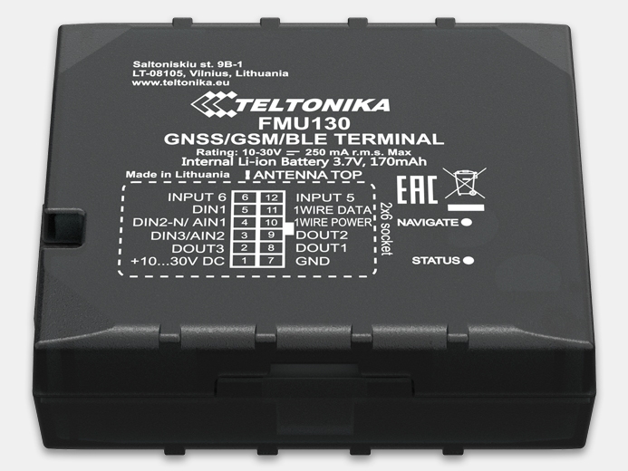 FMU130 от Teltonika технические характеристики