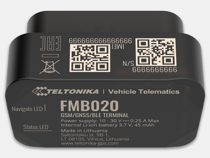 FMB020 (ГНСС/GSM/Bluetooth/OBDII-трекер) от Teltonika купить оптом и в розницу