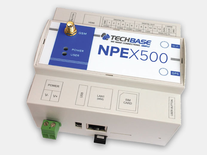 Промышленный компьютер NPEX500 от TechBase купить в ЕвроМобайл
