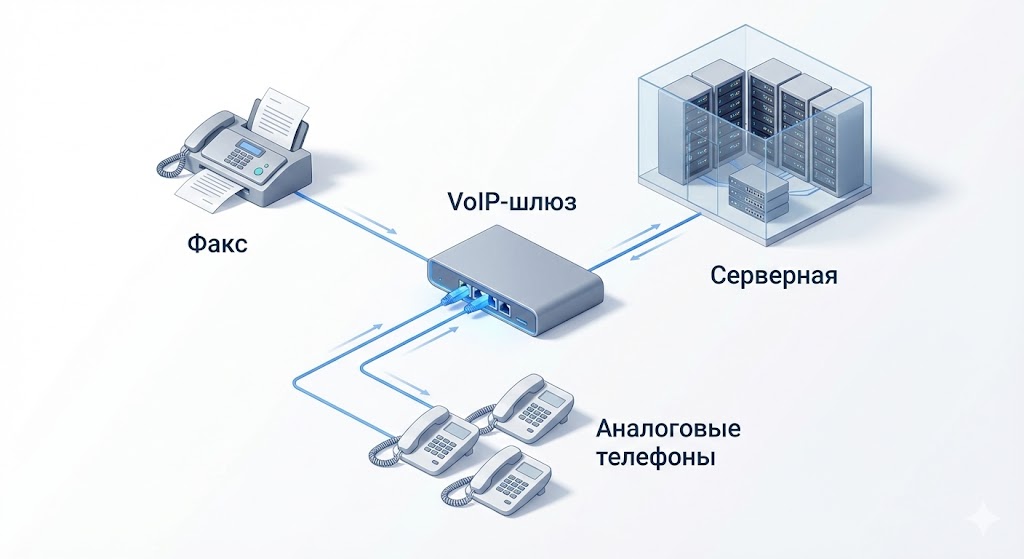 Схема подключения офисного оборудования через голосовой шлюз.jpg