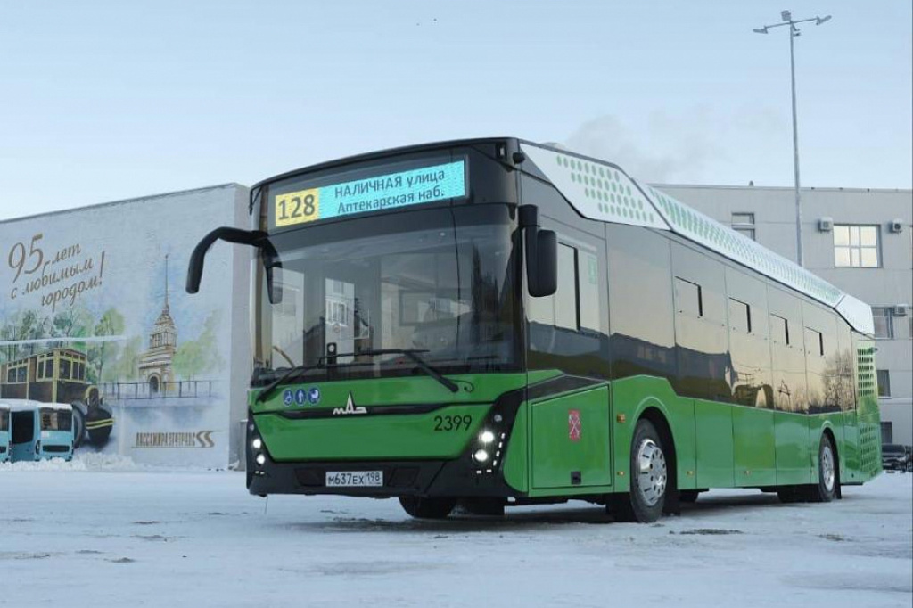 Умный зелёный электробус выйдет на улицы Санкт-Петербурга уже в конце декабря 