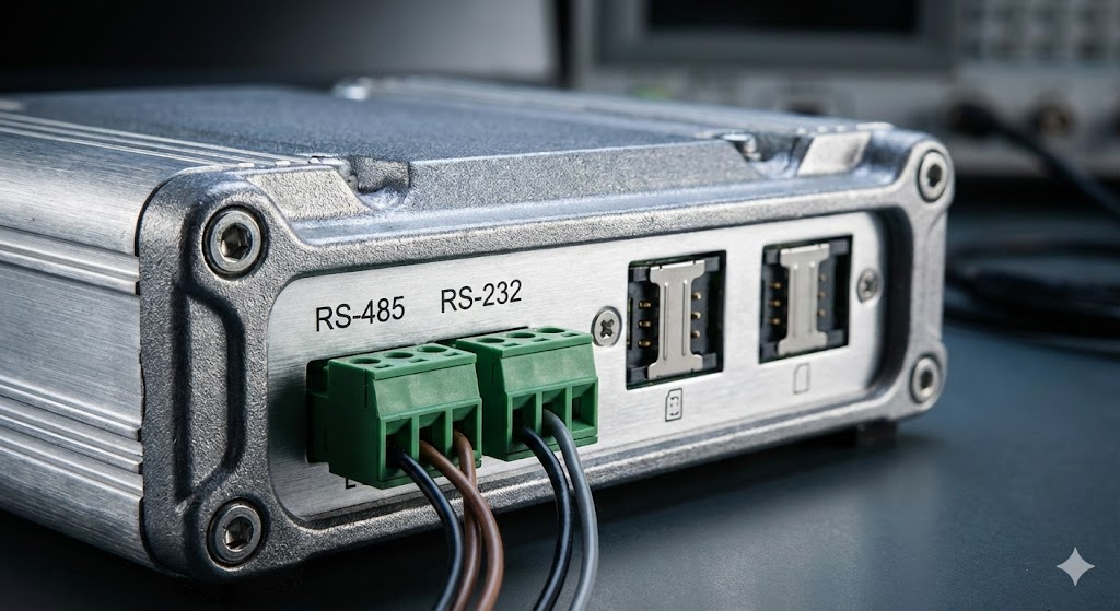 Порты RS-232 и RS-485 на корпусе промышленного роутера.jpg Порты RS-232 и RS-485 на корпусе промышленного роутера.jpg