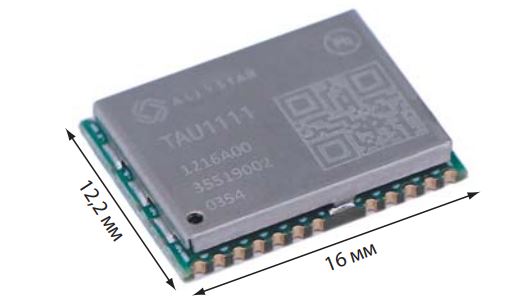 Внешний вид и размеры модуля TAU1111R Внешний вид и размеры модуля TAU1111R