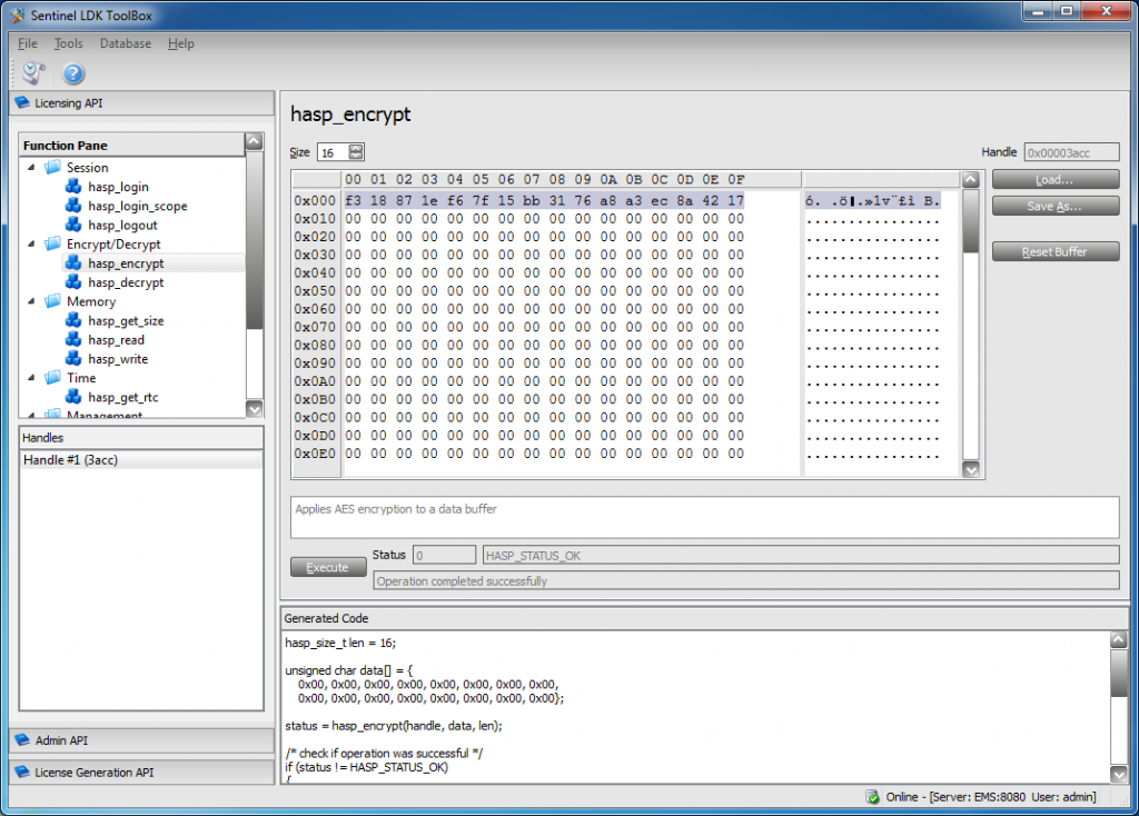 Sentinel LDK API